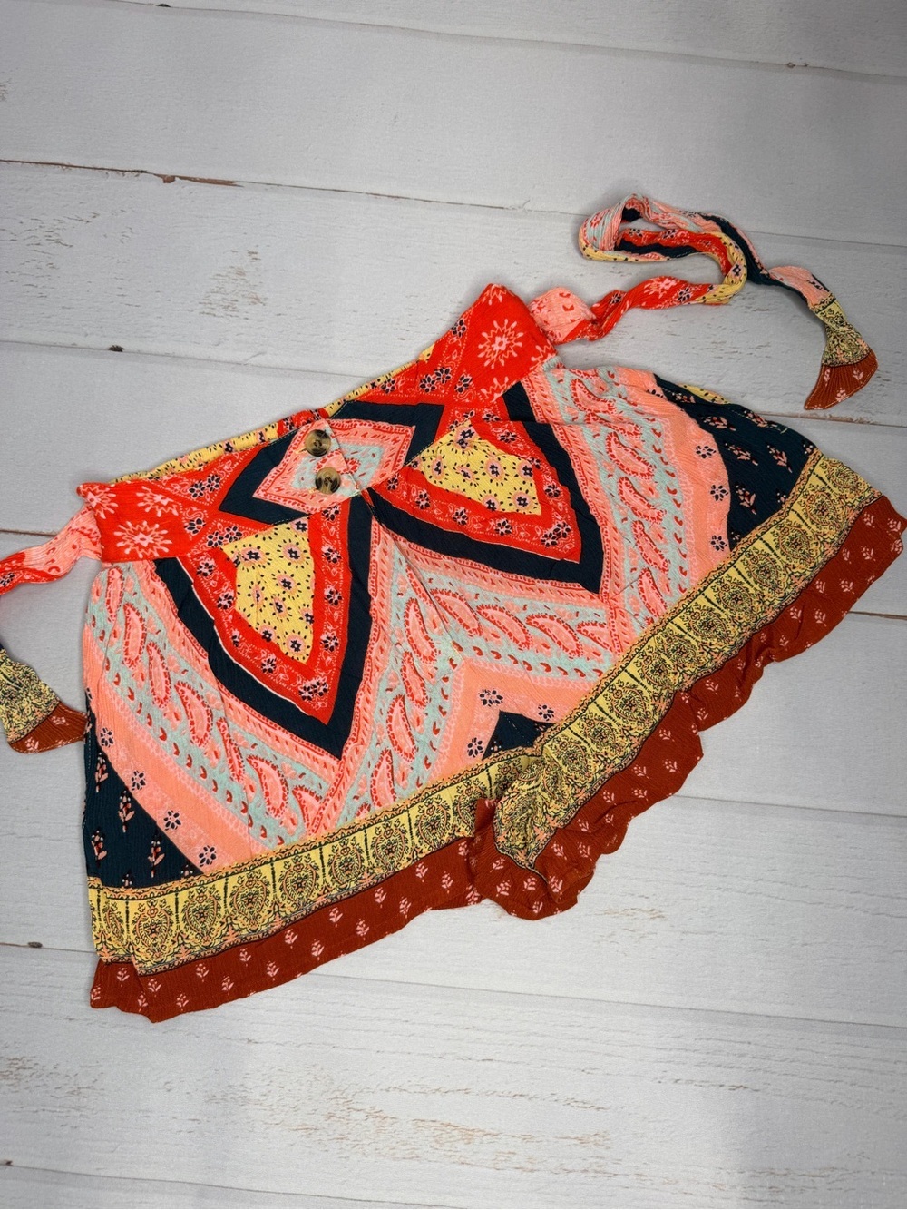 Patrons of Peace Boho Print Small Multicolor Shorts Size XS